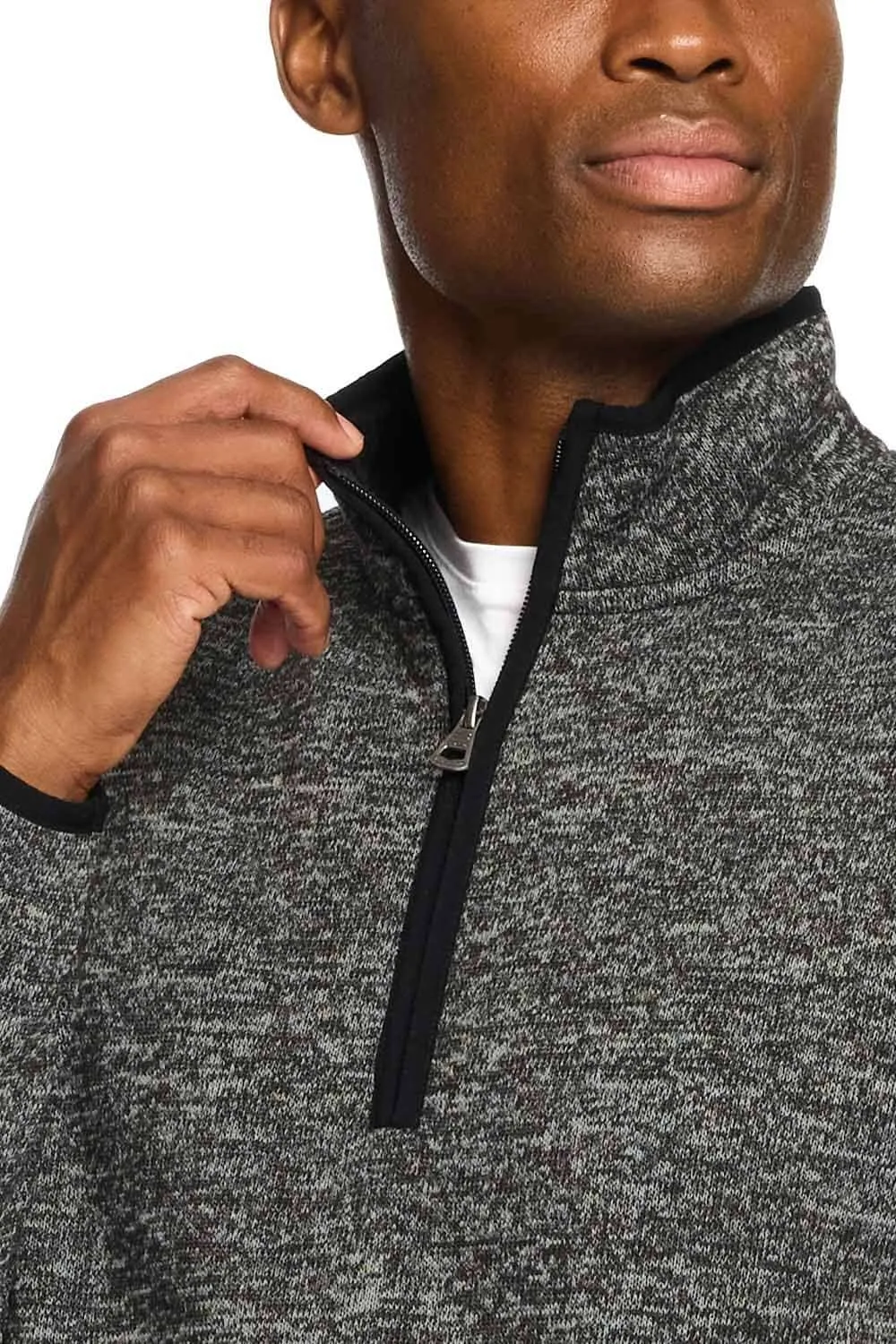 Weatherproof Vintage Sherpa Quarter Zip Pullover for Men in Meteorite | F2421150GK-METEORITE sold by Glik’s product image thumbnail 3