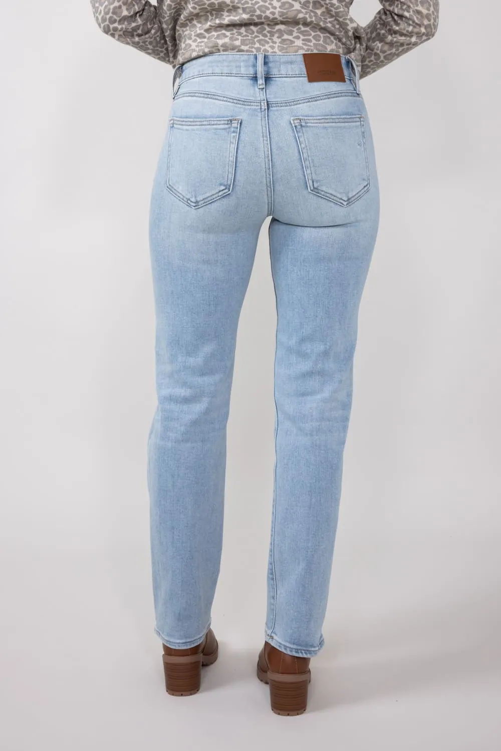 Hidden High Rise Tracey Straight Leg Jeans for Women | HD1519ST-LT sold by Glik’s product image thumbnail 2