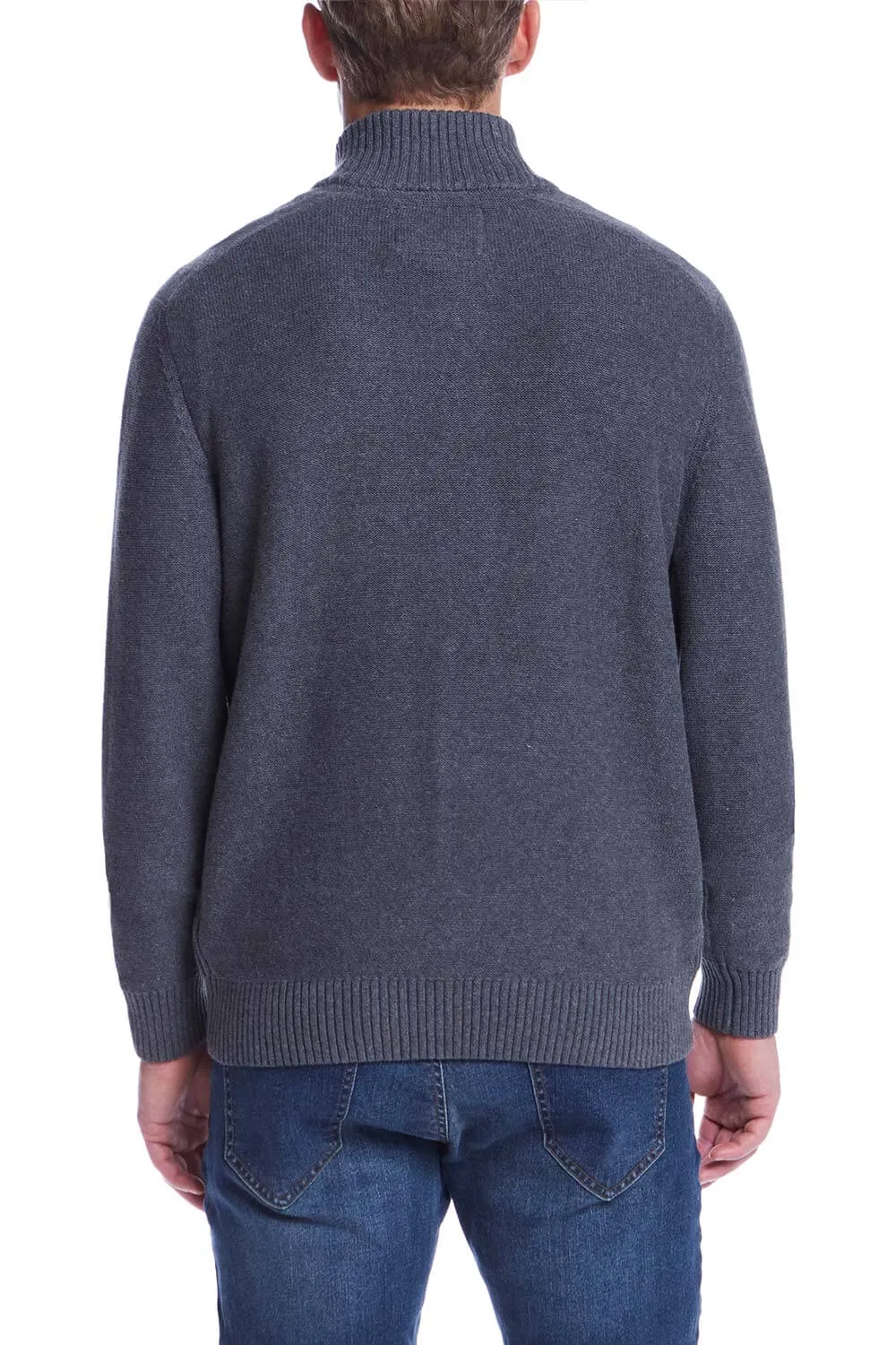 Weatherproof Vintage Southwest Quarter Zip Sweater for Men in Smoke Grey Heather | F2440421GK-SMOKEGREY sold by Glik’s product image thumbnail 2