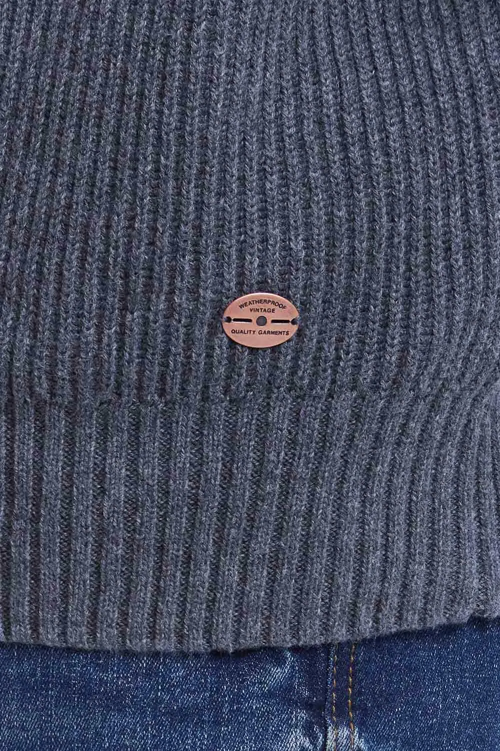 Weatherproof Vintage Southwest Quarter Zip Sweater for Men in Smoke Grey Heather | F2440421GK-SMOKEGREY sold by Glik’s product image thumbnail 3