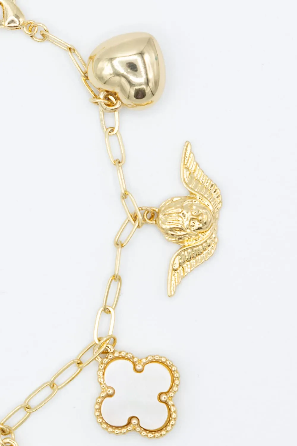 7 Charm Bracelet in White Gold | NBA114GDWHT sold by Glik’s product image thumbnail 2