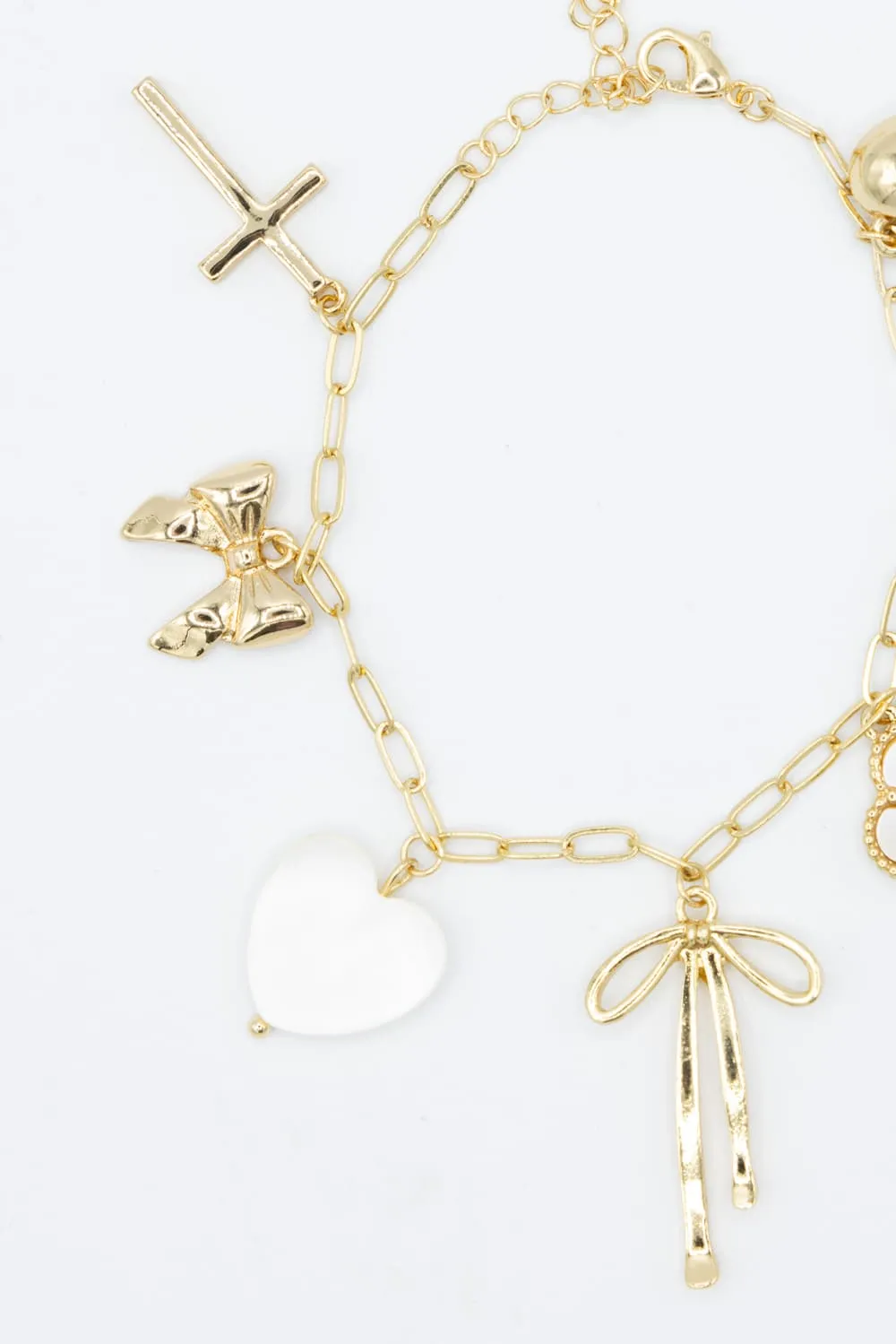 7 Charm Bracelet in White Gold | NBA114GDWHT sold by Glik’s product image thumbnail 3