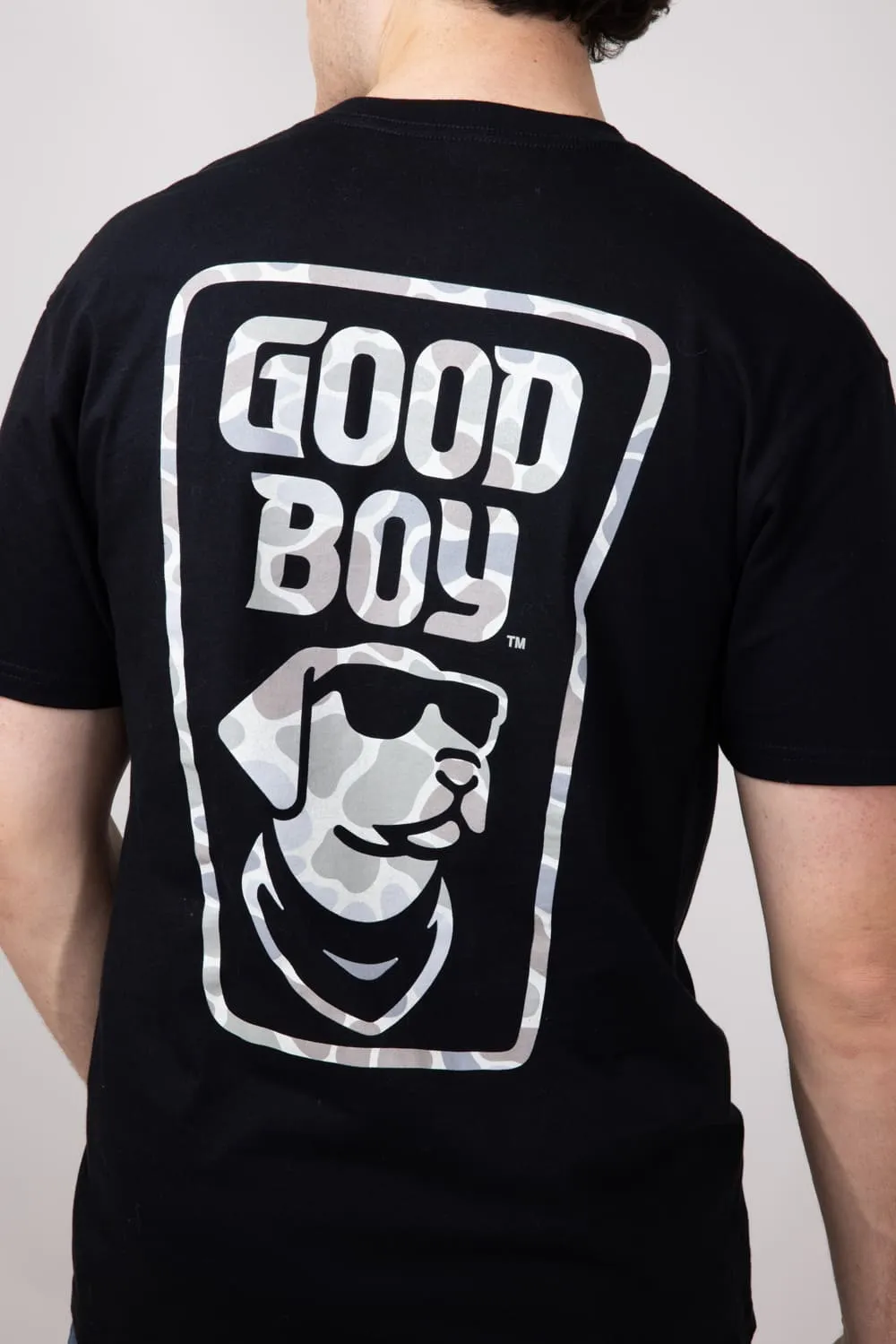 Good Boy Camo Dog T-Shirt for Men in Black | 2214-BLACK sold by Glik’s product image thumbnail 5