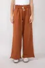 Super Soft Wide Leg Sweatpants for Women in Rust | DZ24A448-CHOCOLATE sold by Glik’s
