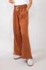 Super Soft Wide Leg Sweatpants for Women in Rust | DZ24A448-CHOCOLATE sold by Glik’s