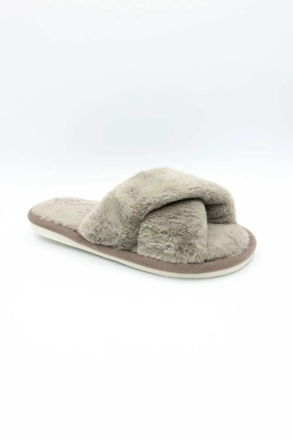 Cross Slippers for Women in Taupe | WSL220156TPE sold by Glik’s product image thumbnail 2
