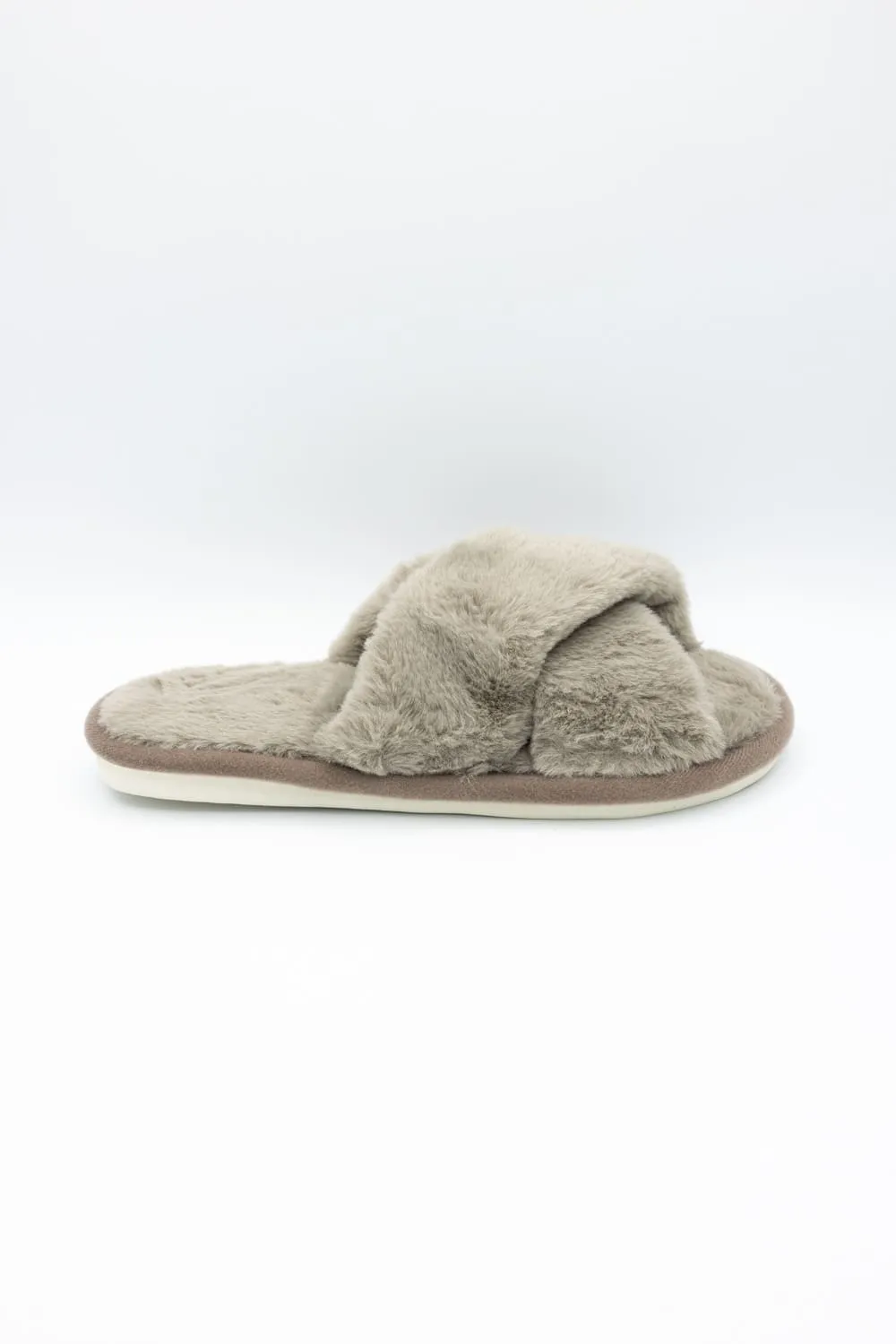 Cross Slippers for Women in Taupe | WSL220156TPE sold by Glik’s product image thumbnail 3