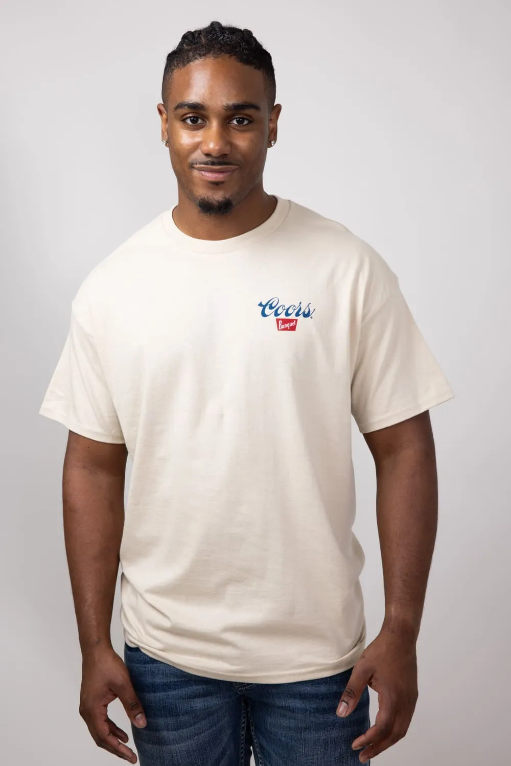 Coors Banquet Heritage T-Shirt for Men in Sand | 14870-867A-SAND sold by Glik’s product image thumbnail 2