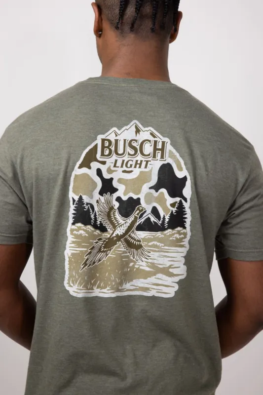 Busch Camo Pheasant T-Shirt for Men in Green | 18456-310-GREEN sold by Glik’s