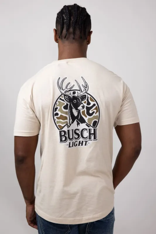 Busch Camo Can Deer T-Shirt for Men in Sand | 18456-300-SAND sold by Glik’s