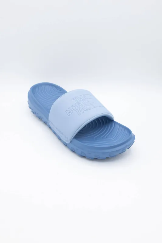 The North Face Never Stop Cush Slides for Women in Blue | NF0A8A99-SOV sold by Glik’s