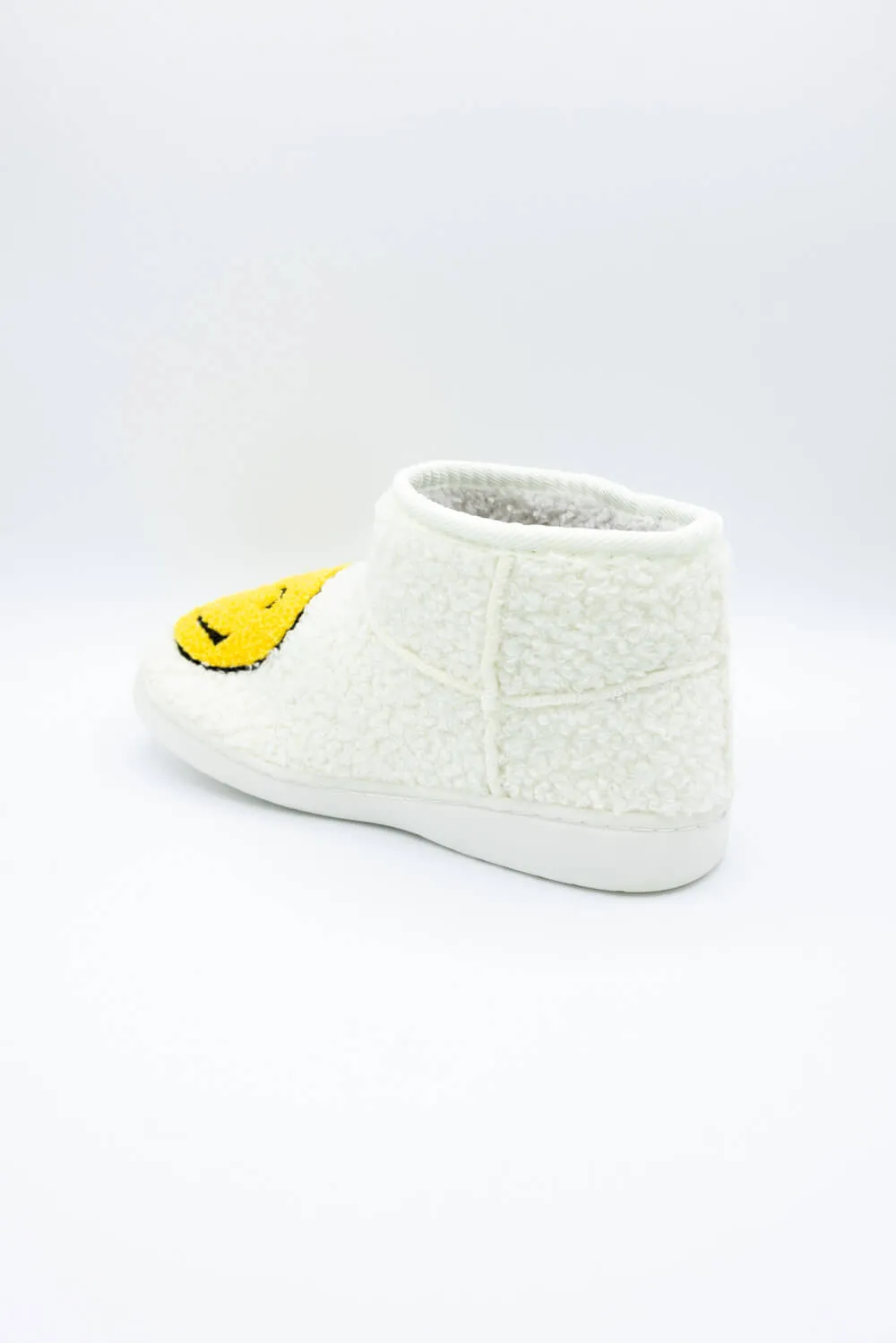 MIA Chill Smiley Face Slipper Booties for Women in White/Yellow | GS1412404-YELLOW sold by Glik’s product image thumbnail 3