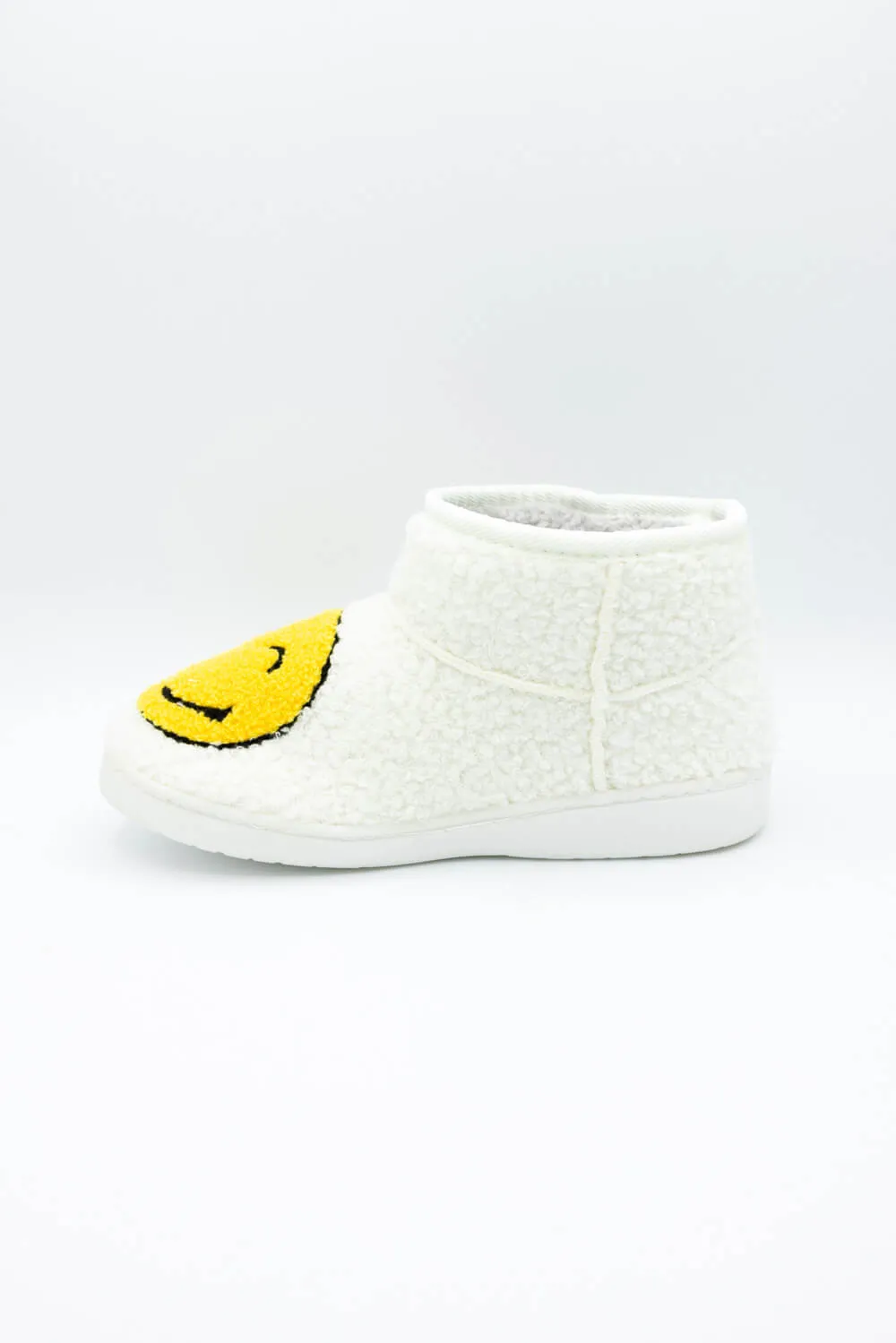 MIA Chill Smiley Face Slipper Booties for Women in White/Yellow | GS1412404-YELLOW sold by Glik’s product image thumbnail 4