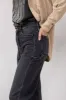 Hidden Wide Leg Carpenter Jeans for Women in Grey | HD9376-GRY sold by Glik’s