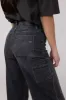 Hidden Wide Leg Carpenter Jeans for Women in Grey | HD9376-GRY sold by Glik’s
