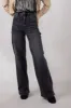 Hidden Wide Leg Carpenter Jeans for Women in Grey | HD9376-GRY sold by Glik’s