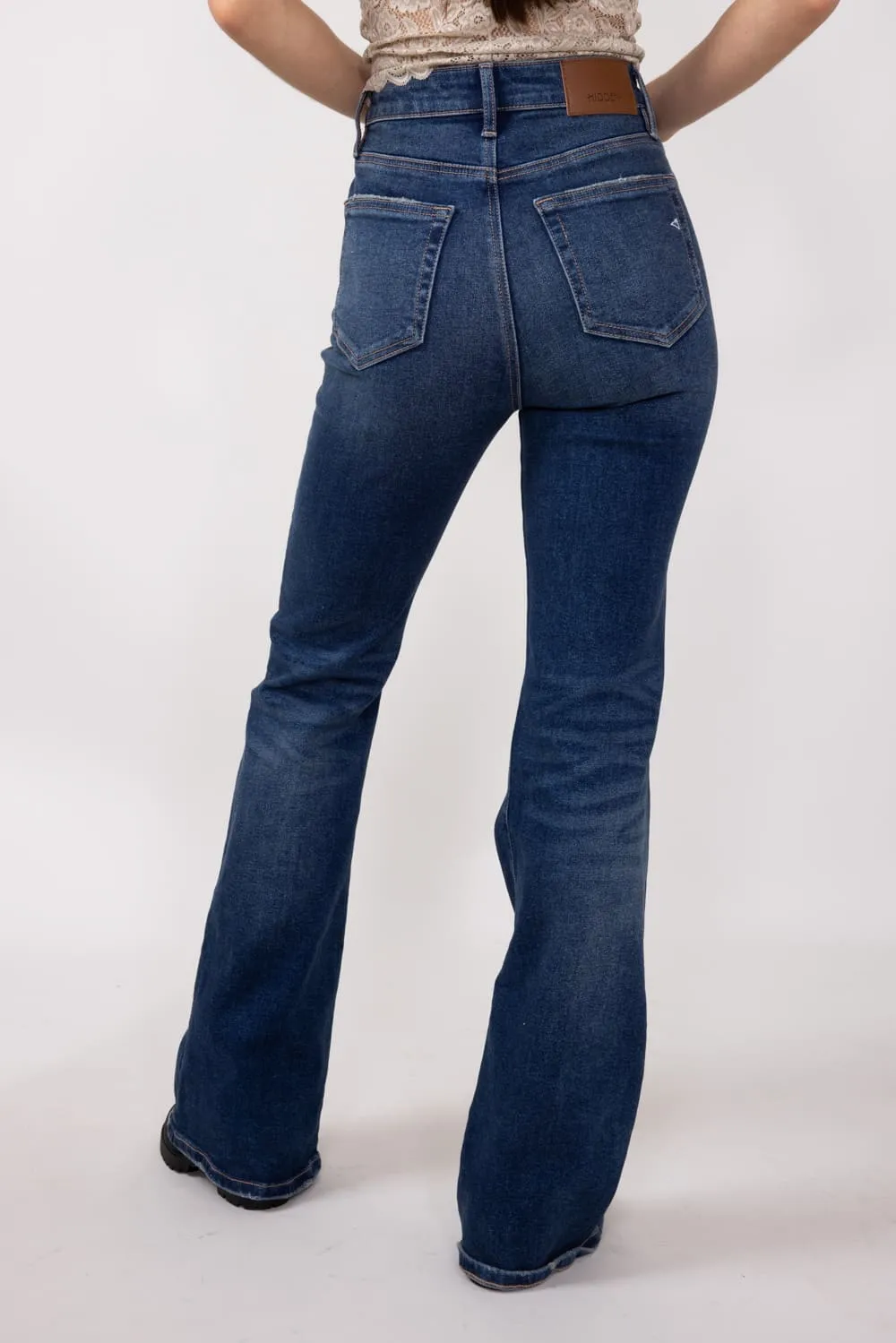 Hidden High Rise Flare Jeans for Women in Dark Wash | HD3285-DK sold by Glik’s product image thumbnail 5