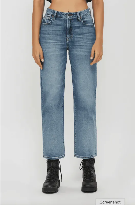 Hidden High Rise Cropped Wide Straight Leg Jeans for Women | HD1633WS-ML sold by Glik’s