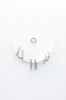 Three Pair Long Huggie Hoop Earrings Set for Women in Silver | JEE467RH sold by Glik’s