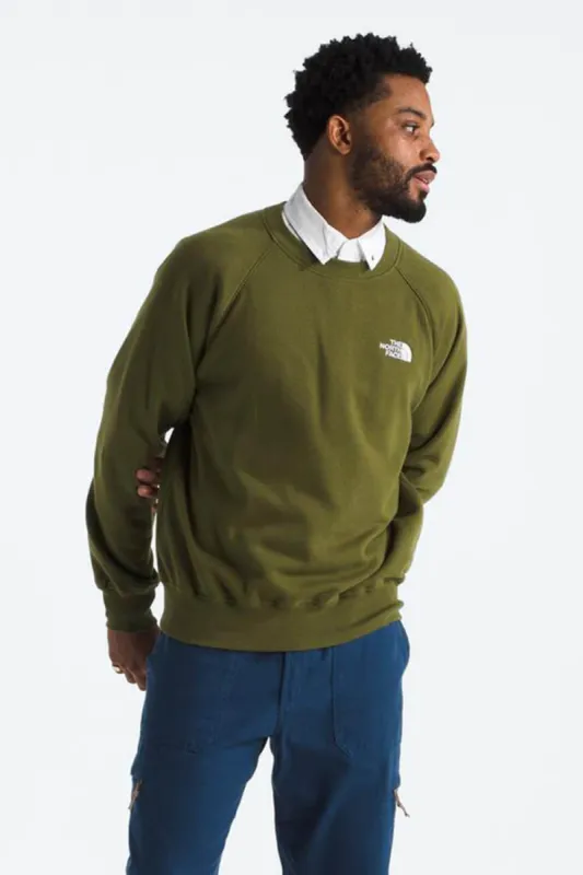The North Face Evolution Crewneck for Men in Forest Olive | NF0A86WA-PIB-GRN sold by Glik’s