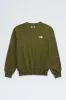 The North Face Evolution Crewneck for Men in Forest Olive | NF0A86WA-PIB-GRN sold by Glik’s