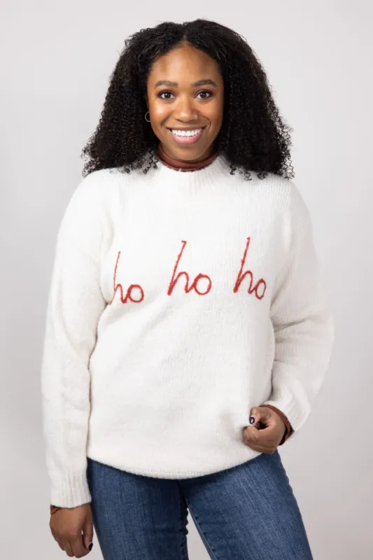 HOHOHO Sweater for Women in White | MWT6499G-WHITERED sold by Glik’s