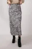 Satin Leopard Print Midi Skirt for Women in Animal Print | MAS3022-LEOPARD sold by Glik’s