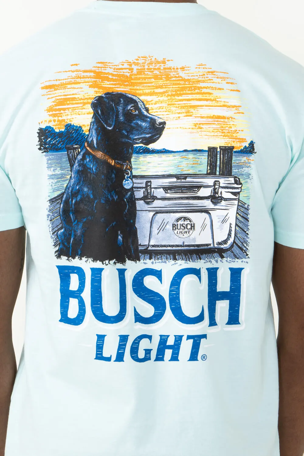 Busch Light Dog Cooler T-Shirt for Men in Teal Blue | 3349-TEALICE sold by Glik’s product image thumbnail 4