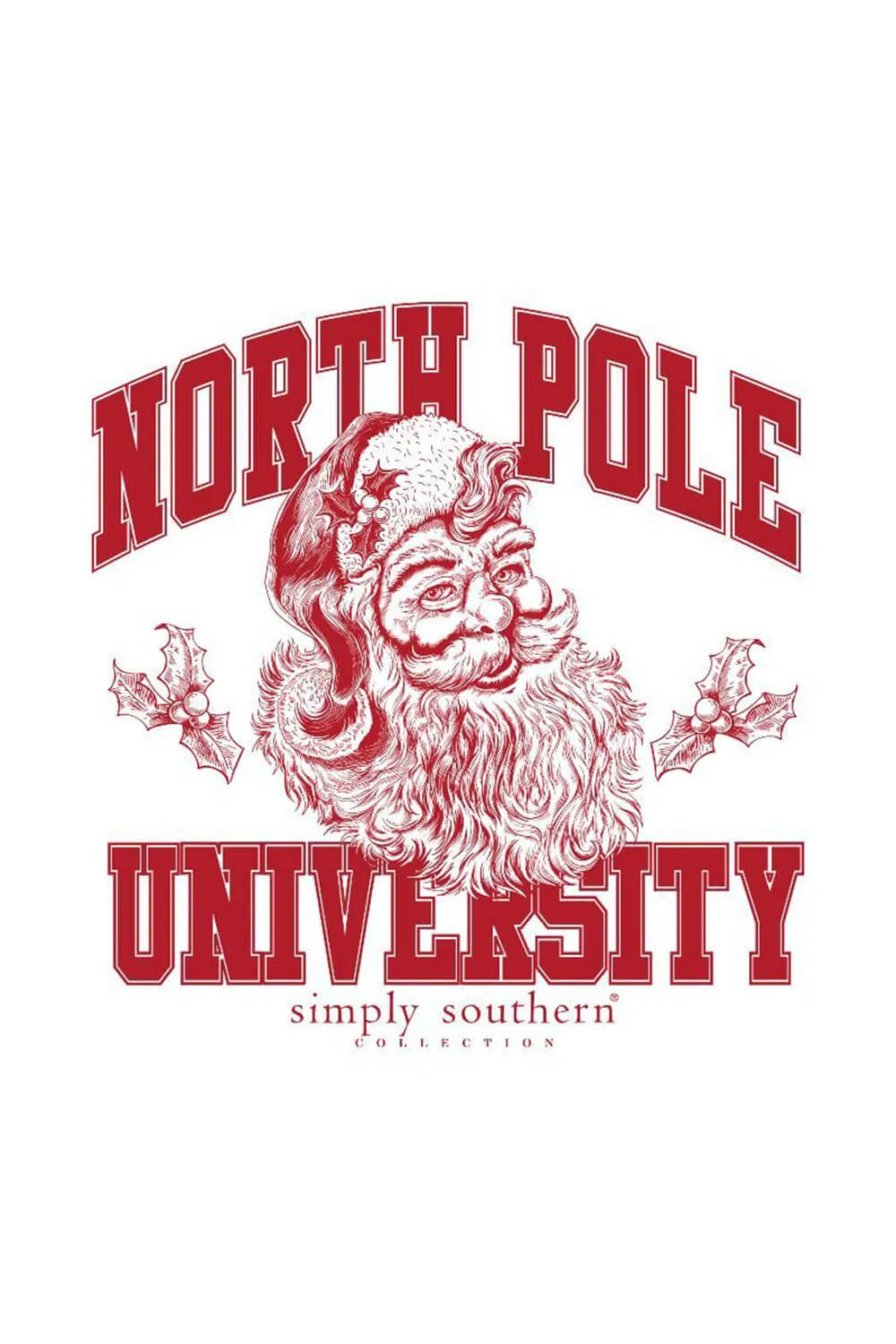 Simply Southern North Pole University Sweatshirt for Women in White | CREW-NORTHPOLE-WHITE sold by Glik’s product image thumbnail 3