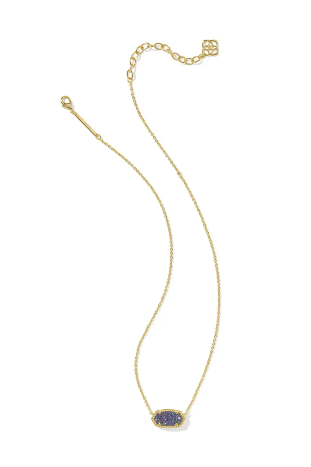 Kendra Scott Elisa Gold Short Pendant Necklace in Multi Drusy | 4217710685 sold by Glik’s product image thumbnail 2