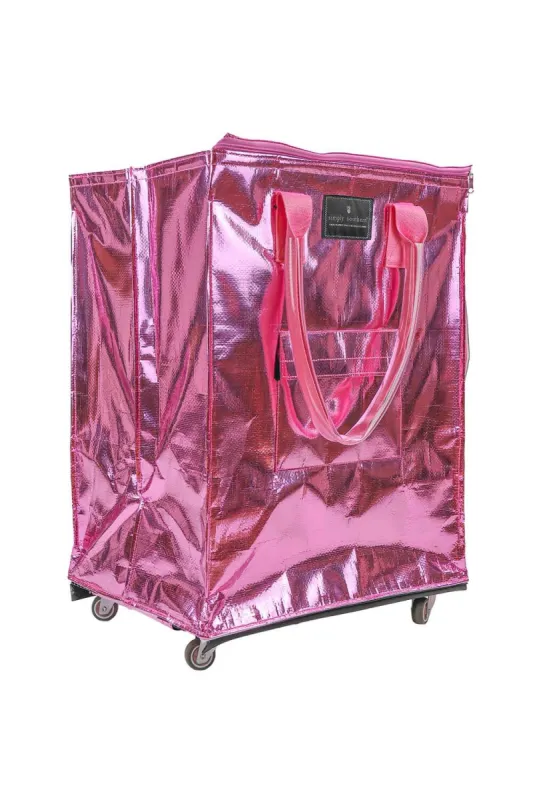 Simply Southern Rolling Tote Bag in Pink | 0224-BAG-ROLLTOTE-PINK sold by Glik’s