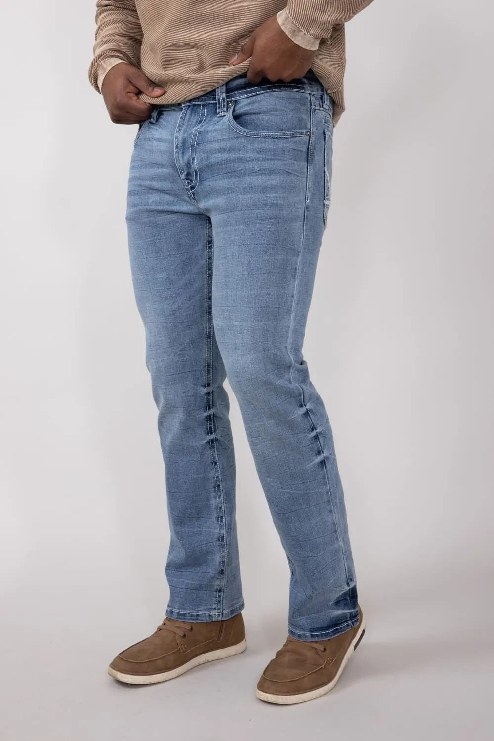 Axel Jeans Owen Cave Bootcut Athletic Jeans for Men | AXMB0084-OWEN sold by Glik’s product image thumbnail 3