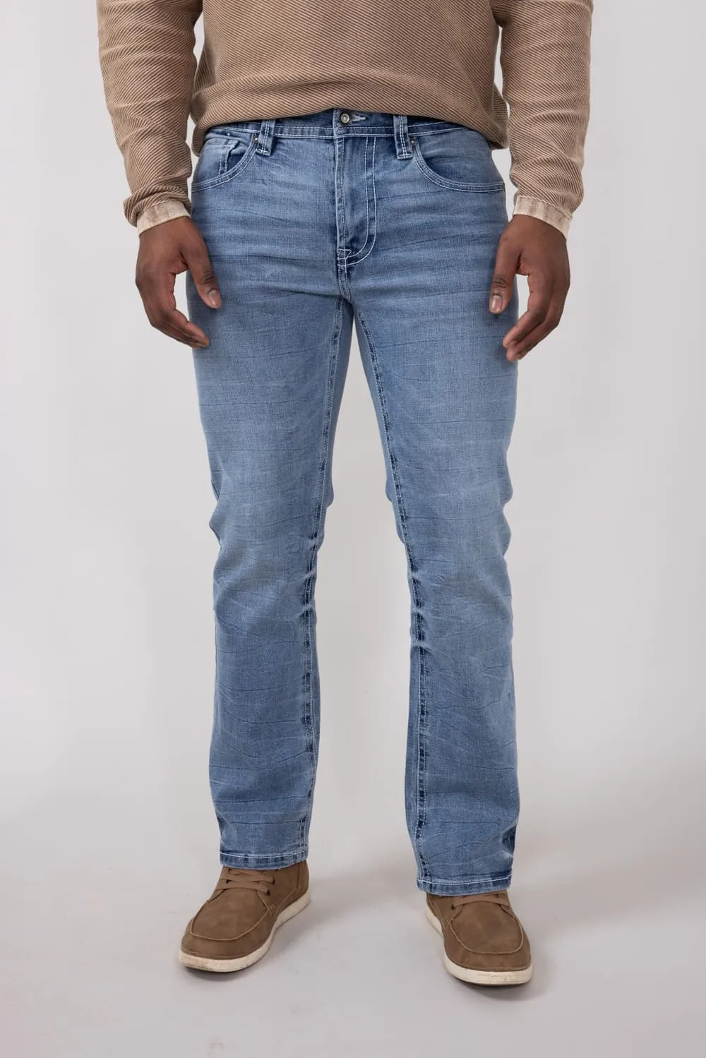 Axel Jeans Owen Cave Bootcut Athletic Jeans for Men | AXMB0084-OWEN sold by Glik’s