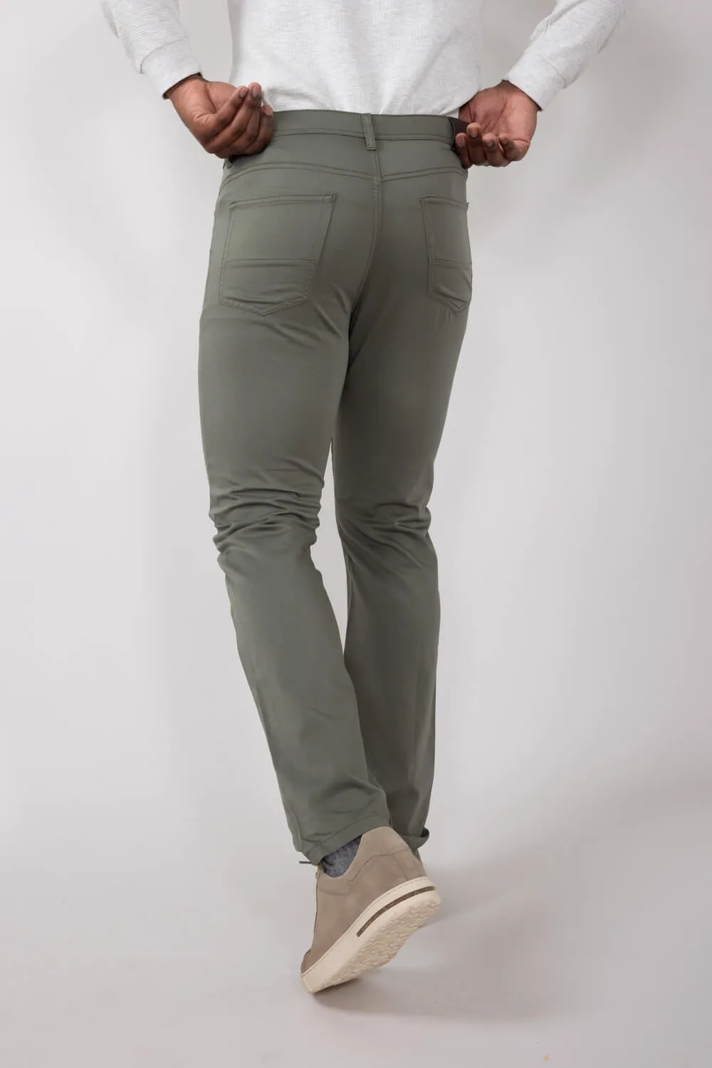 Copper & Oak Air Luxe Pants for Men in Soft Olive | K4F714-SOFTOLIVE sold by Glik’s product image thumbnail 2