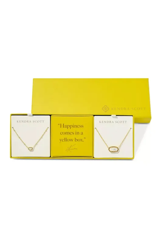 Kendra Scott Elisa Gift 2 Piece Set in Gold & Mother of Pearl | 9608865607 sold by Glik’s