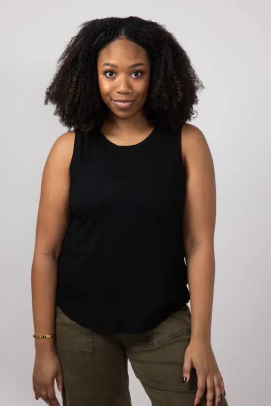 Thread & Supply Euclid Tank Top for Women in Black | T1562RSTS-BLACK sold by Glik’s