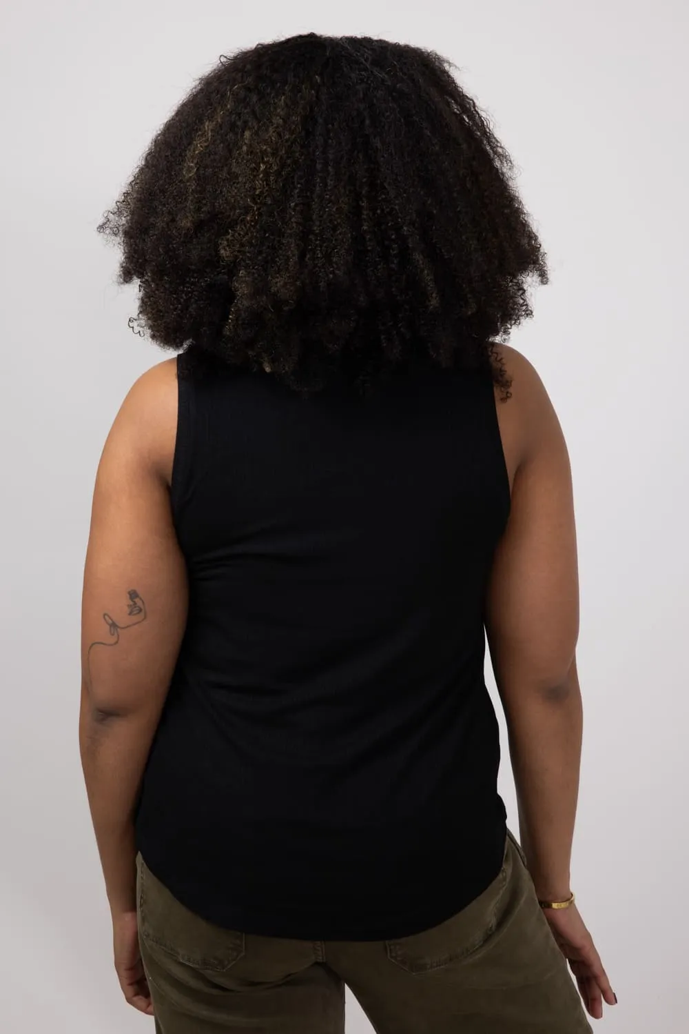 Thread & Supply Euclid Tank Top for Women in Black | T1562RSTS-BLACK sold by Glik’s product image thumbnail 2