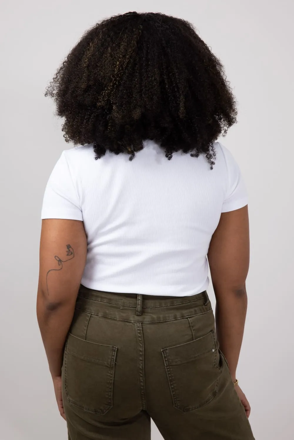 Thread & Supply Annie T-Shirt for Women in White | T3544BRTS-WHITE sold by Glik’s product image thumbnail 2