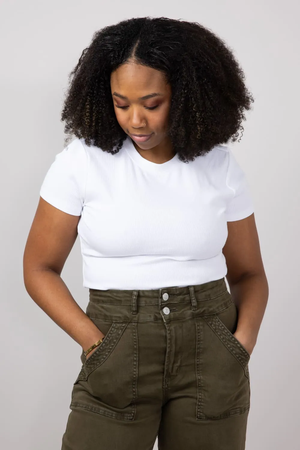 Thread & Supply Annie T-Shirt for Women in White | T3544BRTS-WHITE sold by Glik’s