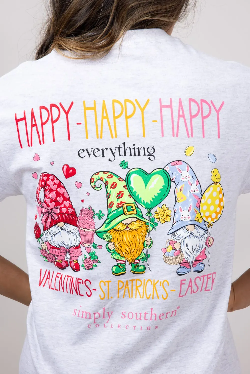 Simply Southern Happy Everything T-Shirt for Women in Ash Gray | SS-HAPPY-ASHGRY sold by Glik’s