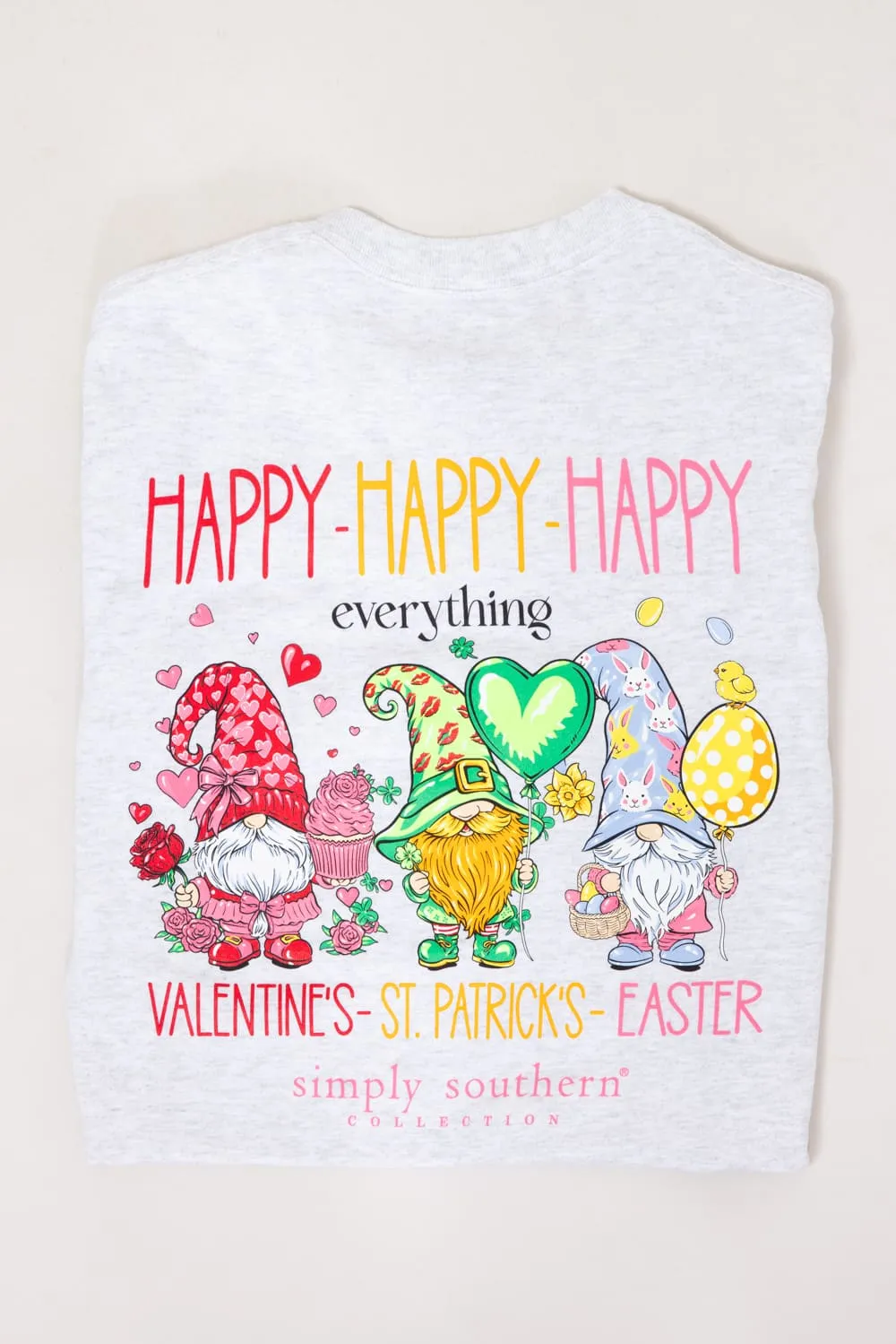 Simply Southern Happy Everything T-Shirt for Women in Ash Gray | SS-HAPPY-ASHGRY sold by Glik’s product image thumbnail 4