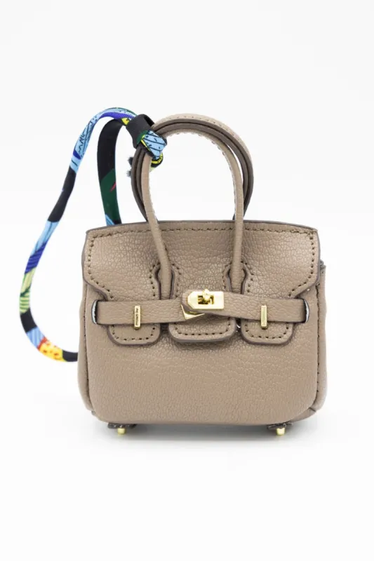 Mini Purse Charm in Taupe | BAK510005-TAUPE sold by Glik’s