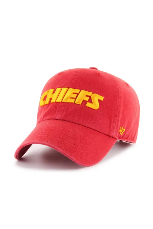 '47 Kansas City Chiefs Script Clean Up Hat in Red | F-RGWSC16GWS-RDA sold by Glik’s