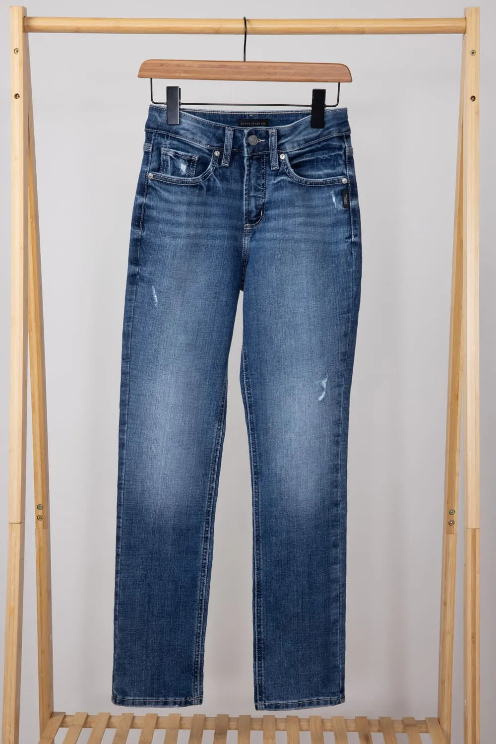Silver Jeans Avery Straight High Rise Jeans for Women | L94443EAE286 sold by Glik’s