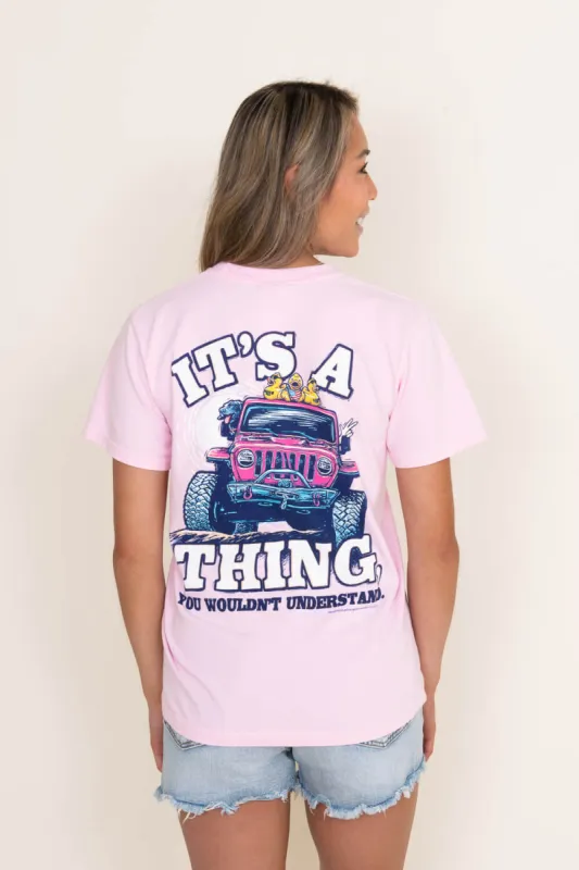 Jeep Thing T-Shirt in Pink | 3086-BLOSSOM sold by Glik’s