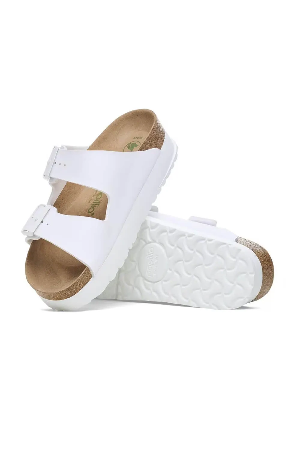 Papillio by Birkenstock Arizona Flex Birko-Flor Platform Sandals for Women in White | 1027416 sold by Glik’s product image thumbnail 3