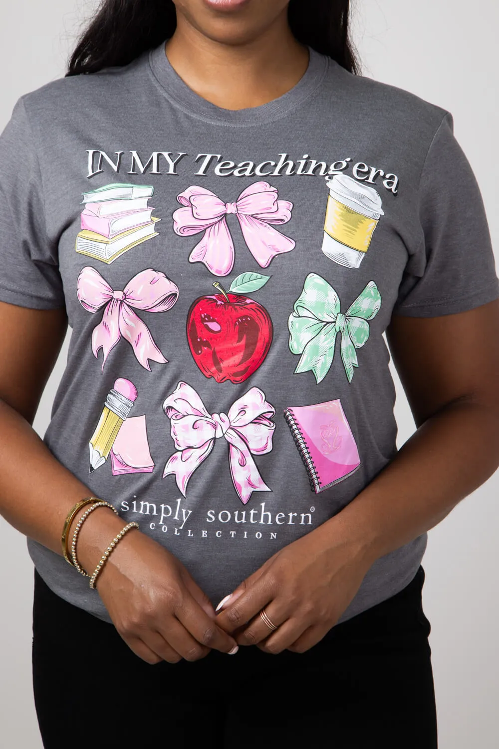 Simply Southern Plus Size Teaching Era T-Shirt for Women in Iron Heather | EXT-SS-TEACH-IRONHTHR sold by Glik’s product image thumbnail 2