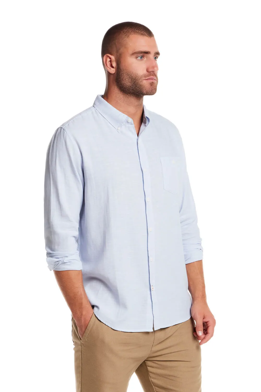 Weatherproof Vintage Country Twill Shirt for Men in Fjord Blue | S2585503GK-FJORDBLUE sold by Glik’s product image thumbnail 3