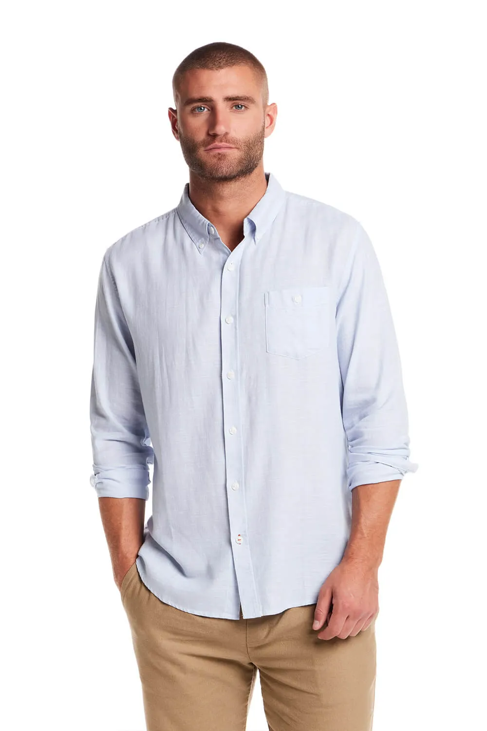 Weatherproof Vintage Country Twill Shirt for Men in Fjord Blue | S2585503GK-FJORDBLUE sold by Glik’s