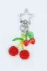 Double Beaded Cherry Purse Charm in Silver | CH118 sold by Glik’s